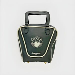 Vintage Accoutrements Small Novelty Retro Mini Bowling Ball Bag Purse Black Y2K